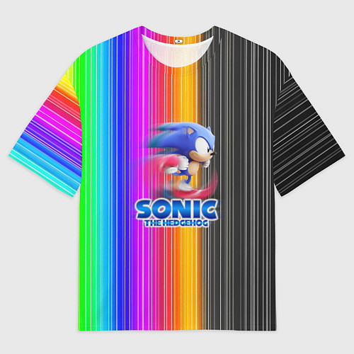 Мужская футболка оверсайз SONIC 2020 / 3D-принт – фото 1