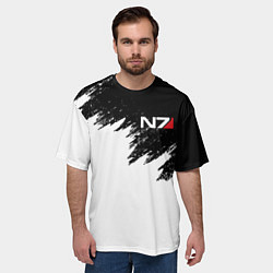 Футболка оверсайз мужская MASS EFFECT N7, цвет: 3D-принт — фото 2