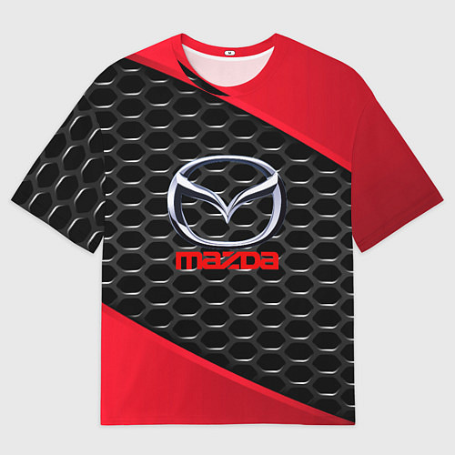 Мужская футболка оверсайз MAZDA / 3D-принт – фото 1