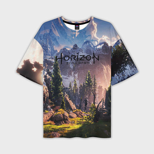 Мужская футболка оверсайз Horizon Zero Dawn / 3D-принт – фото 1