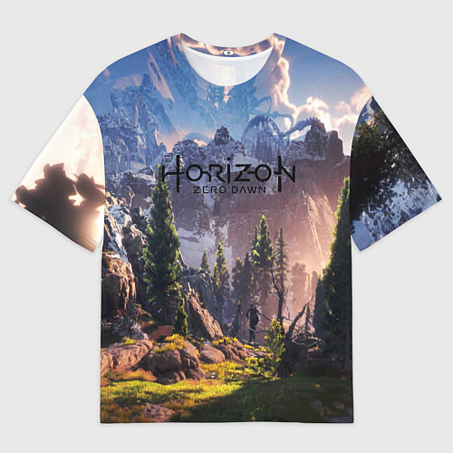Мужская футболка оверсайз Horizon Zero Dawn / 3D-принт – фото 1