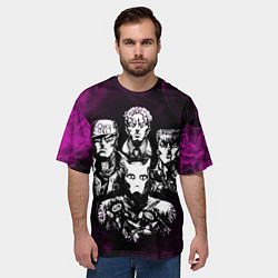 Футболка оверсайз мужская JOJOS BIZARRE ADVENTURE, цвет: 3D-принт — фото 2