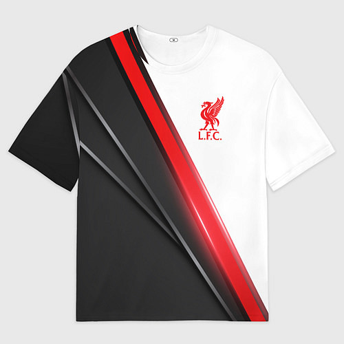 Мужская футболка оверсайз Liverpool F C / 3D-принт – фото 1