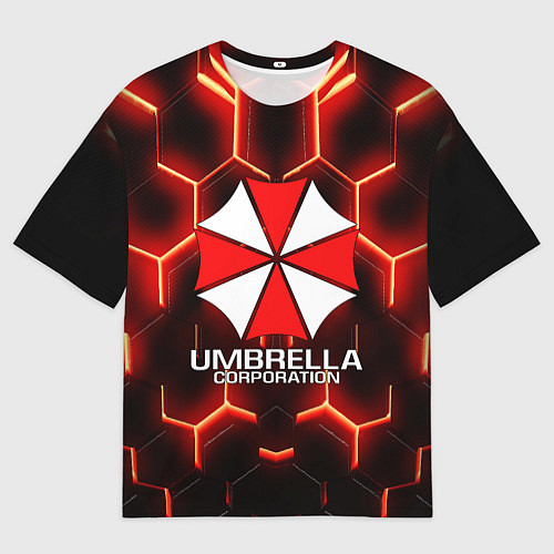 Мужская футболка оверсайз UMBRELLA CORP / 3D-принт – фото 1