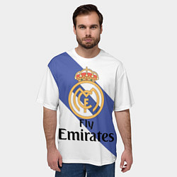 Футболка оверсайз мужская Реал, цвет: 3D-принт — фото 2