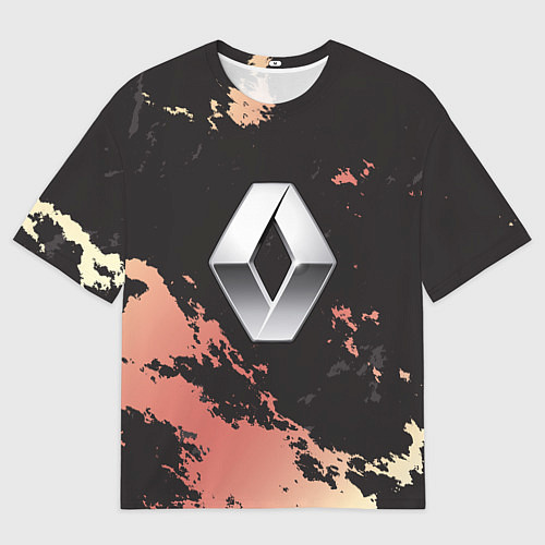 Мужская футболка оверсайз Renault спина / 3D-принт – фото 1