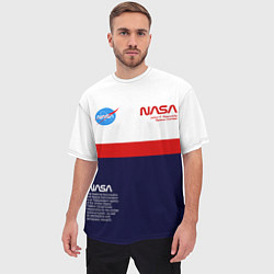 Футболка оверсайз мужская NASA, цвет: 3D-принт — фото 2