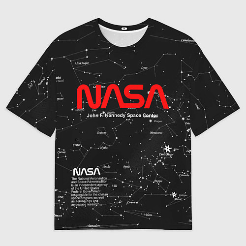 Мужская футболка оверсайз NASA / 3D-принт – фото 1