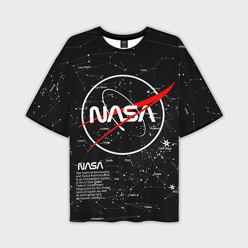 Мужская футболка оверсайз NASA / 3D-принт – фото 1