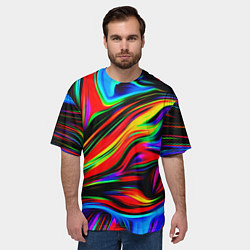 Футболка оверсайз мужская ABSTRACT, цвет: 3D-принт — фото 2