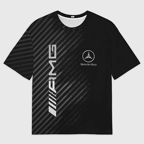 Мужская футболка оверсайз MERCEDES / 3D-принт – фото 1