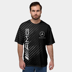 Футболка оверсайз мужская MERCEDES, цвет: 3D-принт — фото 2