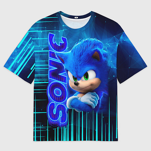Мужская футболка оверсайз Sonik / 3D-принт – фото 1