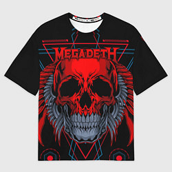 Футболка оверсайз мужская Megadeth, цвет: 3D-принт
