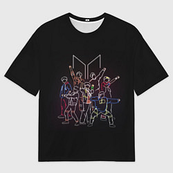 Мужская футболка оверсайз BTS