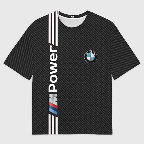 Мужская футболка оверсайз BMW CARBON / 3D-принт – фото 1