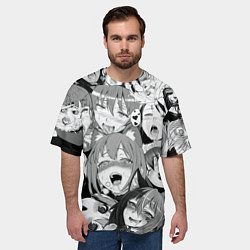Футболка оверсайз мужская АХЕГАО, цвет: 3D-принт — фото 2