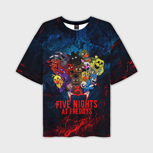 Мужская футболка оверсайз Five Nights At Freddys / 3D-принт – фото 1