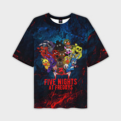 Футболка оверсайз мужская Five Nights At Freddys, цвет: 3D-принт