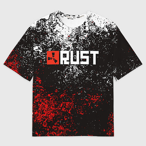 Мужская футболка оверсайз RUST / 3D-принт – фото 1