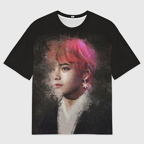 Мужская футболка оверсайз BTS / 3D-принт – фото 1