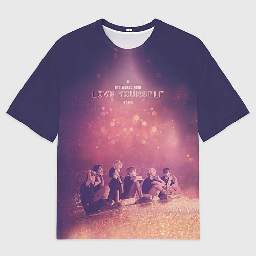 Мужская футболка оверсайз BTS / 3D-принт – фото 1