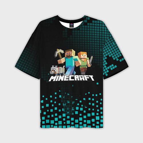 Мужская футболка оверсайз Minecraft / 3D-принт – фото 1
