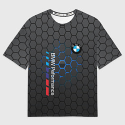 Футболка оверсайз мужская BMW, цвет: 3D-принт