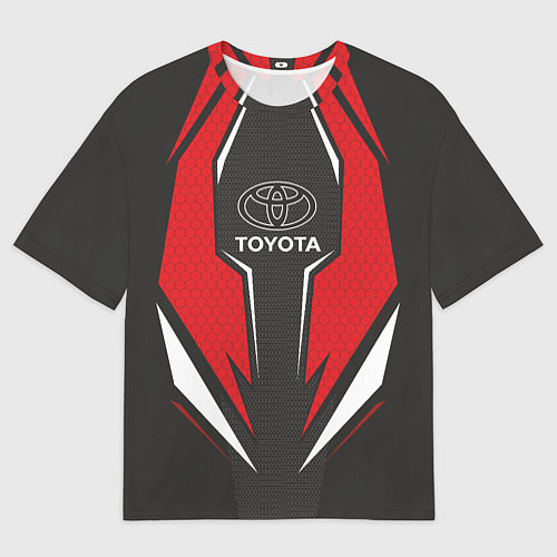 Мужская футболка оверсайз Toyota Driver team Red / 3D-принт – фото 1