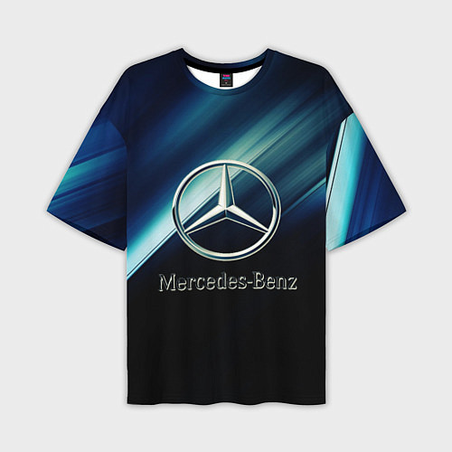 Мужская футболка оверсайз Mercedes / 3D-принт – фото 1