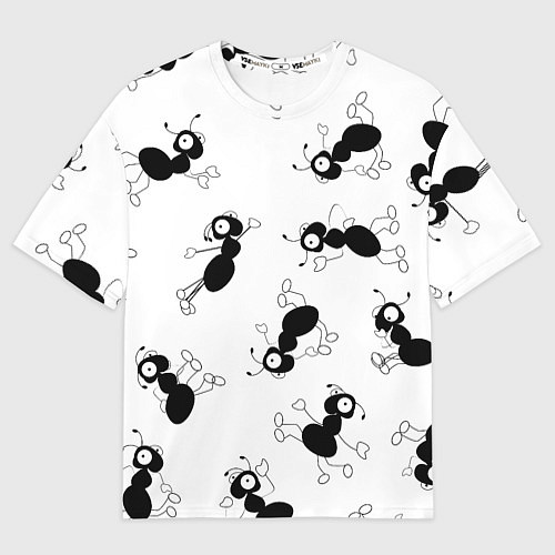 Мужская футболка оверсайз Муравьи / 3D-принт – фото 1