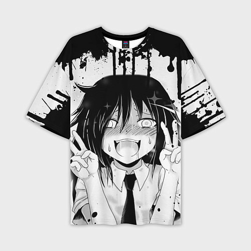 Мужская футболка оверсайз AHEGAO / 3D-принт – фото 1