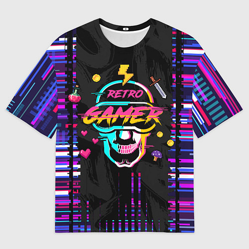 Мужская футболка оверсайз RETROGAMER3D47 / 3D-принт – фото 1