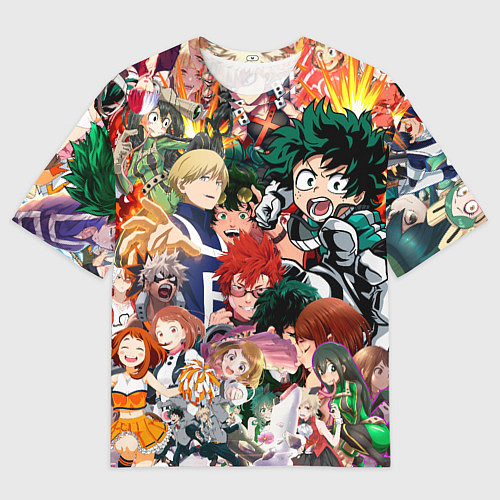 Мужская футболка оверсайз Моя геройская академия / 3D-принт – фото 1