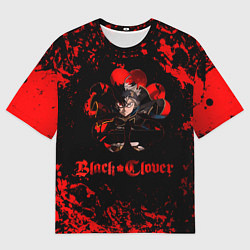 Футболка оверсайз мужская Черный Клевер Черный Бык 8, цвет: 3D-принт