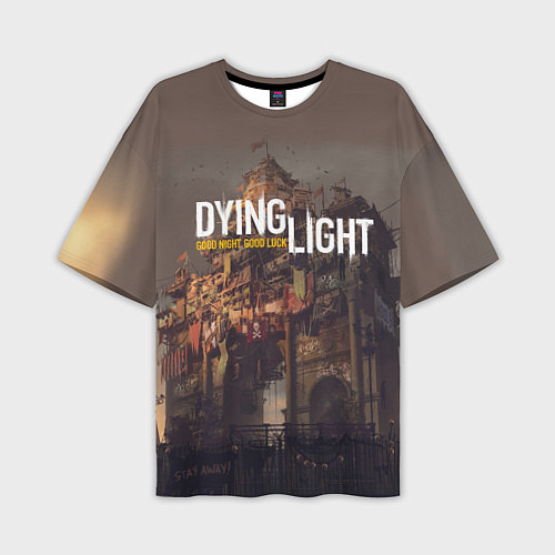 Мужская футболка оверсайз DYING LIGHT спина Z / 3D-принт – фото 1
