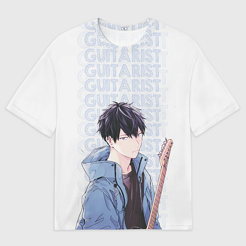 Мужская футболка оверсайз Guitarist / 3D-принт – фото 1