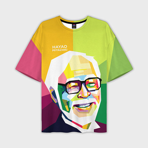 Мужская футболка оверсайз Hayao Miyazaki / 3D-принт – фото 1