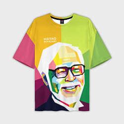 Мужская футболка оверсайз Hayao Miyazaki