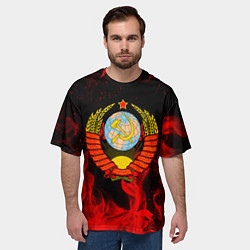 Футболка оверсайз мужская СССР, цвет: 3D-принт — фото 2