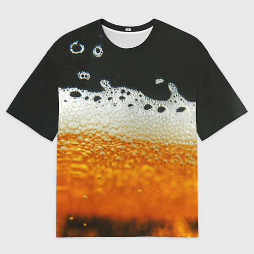 Мужская футболка оверсайз ТЕМНОЕ ПИВО / 3D-принт – фото 1