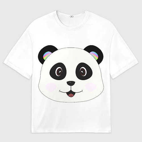 Мужская футболка оверсайз Panda / 3D-принт – фото 1