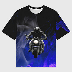 Футболка оверсайз мужская МОТОЦИКЛЫ, цвет: 3D-принт