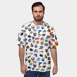 Футболка оверсайз мужская NHL PATTERN Z, цвет: 3D-принт — фото 2