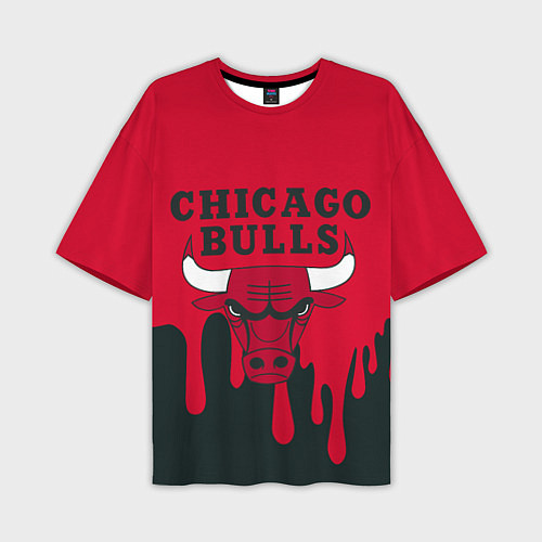 Мужская футболка оверсайз Chicago Bulls / 3D-принт – фото 1