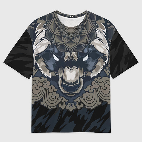 Мужская футболка оверсайз Зверь / 3D-принт – фото 1