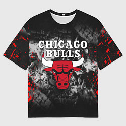 Футболка оверсайз мужская CHICAGO BULLS, цвет: 3D-принт