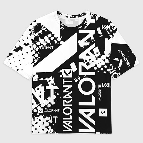 Мужская футболка оверсайз Valorant / 3D-принт – фото 1
