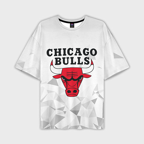 Мужская футболка оверсайз CHICAGO BULLS / 3D-принт – фото 1