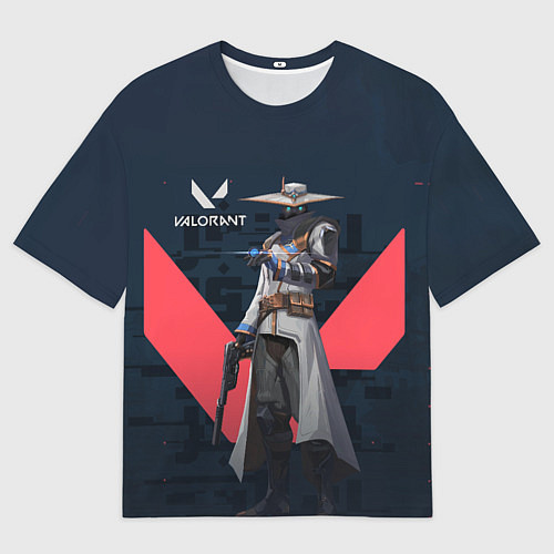 Мужская футболка оверсайз CYPHER VALORANT / 3D-принт – фото 1